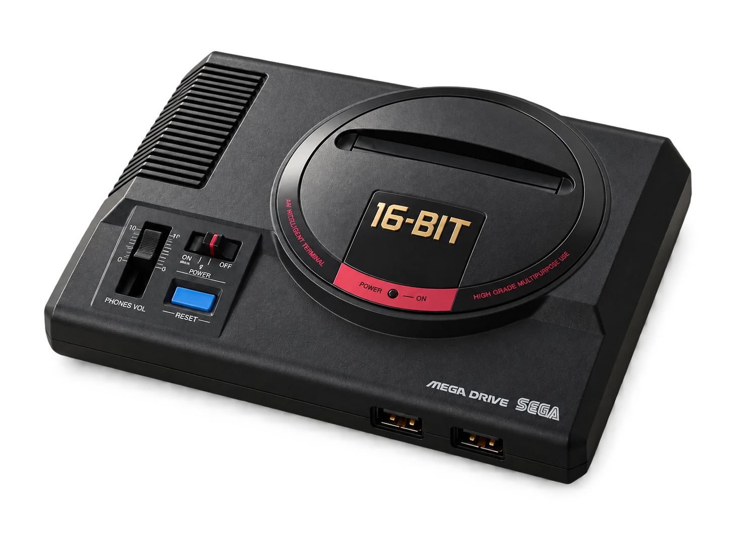 AI-generated product cutout of Mega Drive Mini.