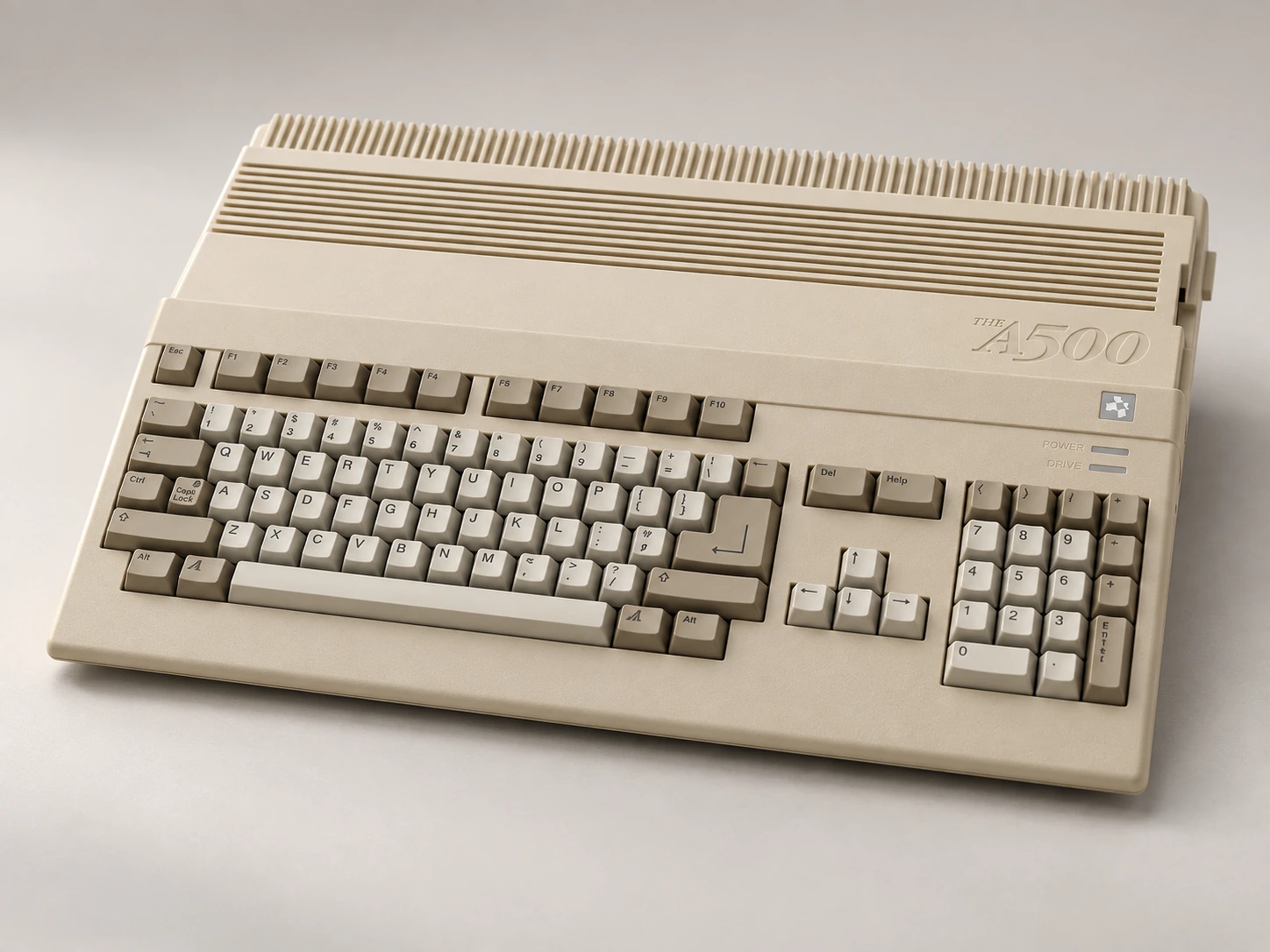 AI-generated studio portrait of THEA500 Mini, Retro Games · THEA500 Mini.